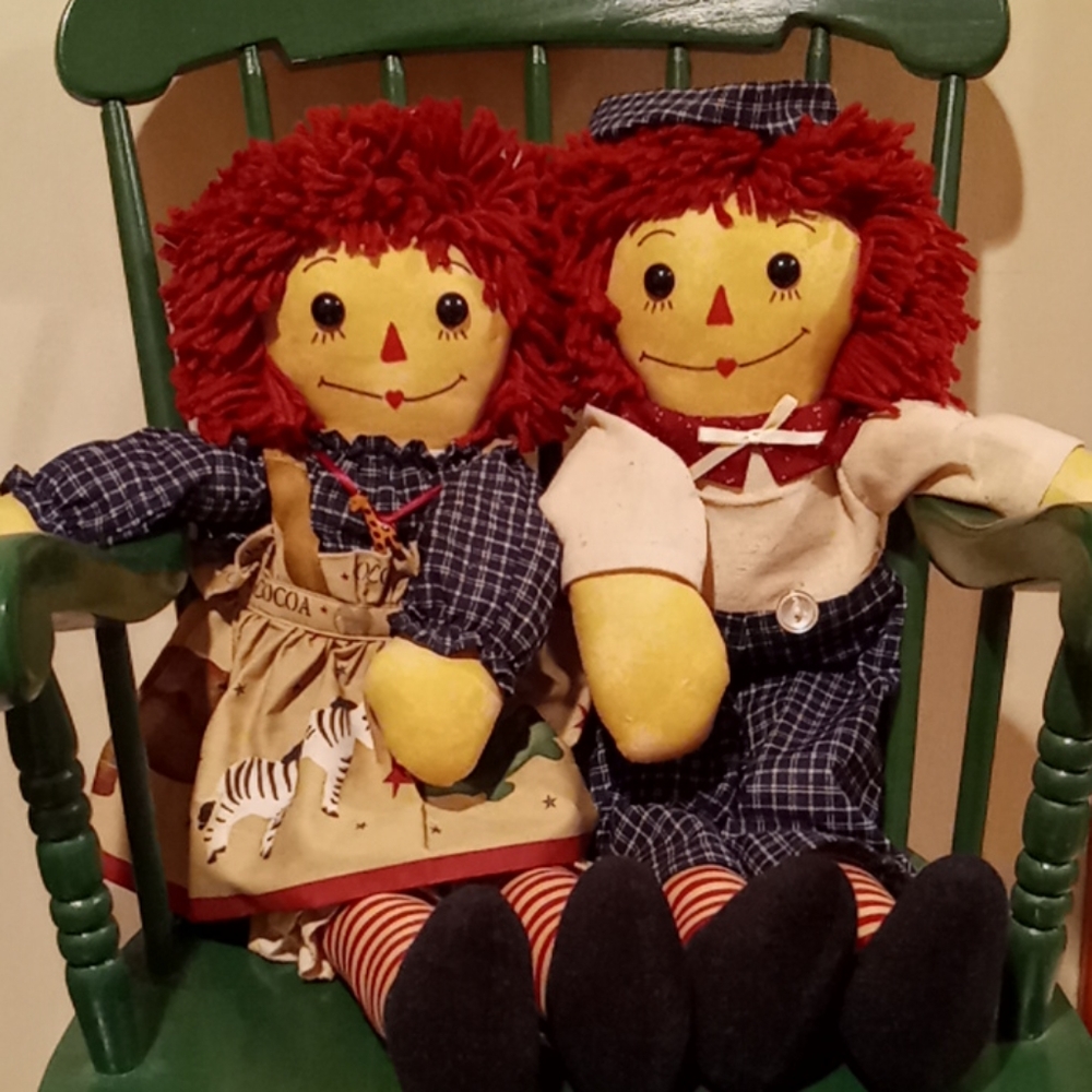Craft Fair Quality - Raggedy Ann & Andy Noah's Ark Dolls (22") #0031